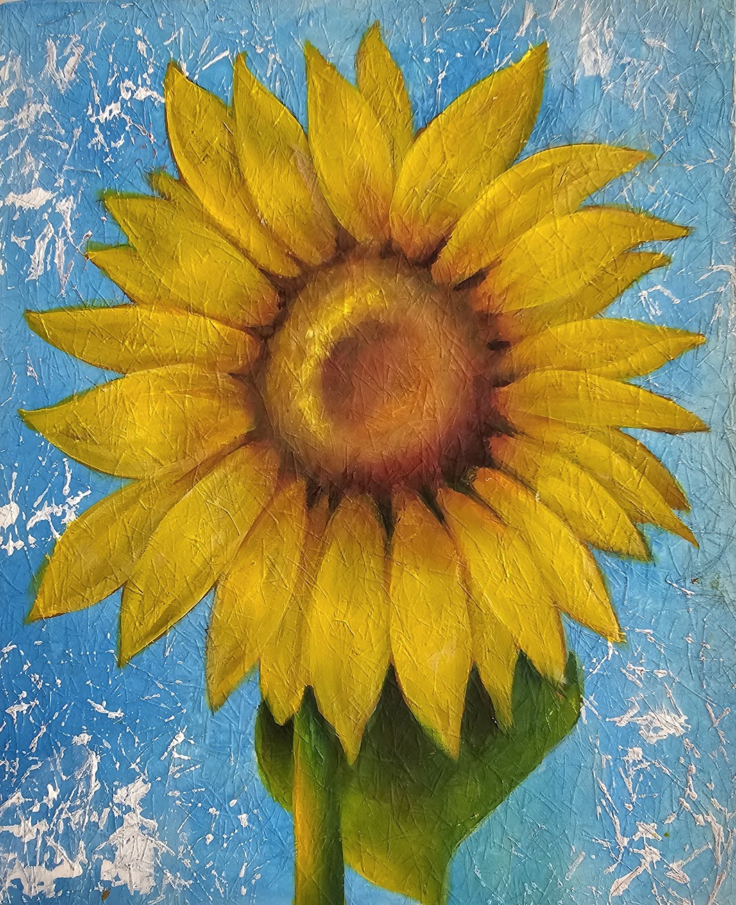 Sunflower on Ginwashi Paper kit