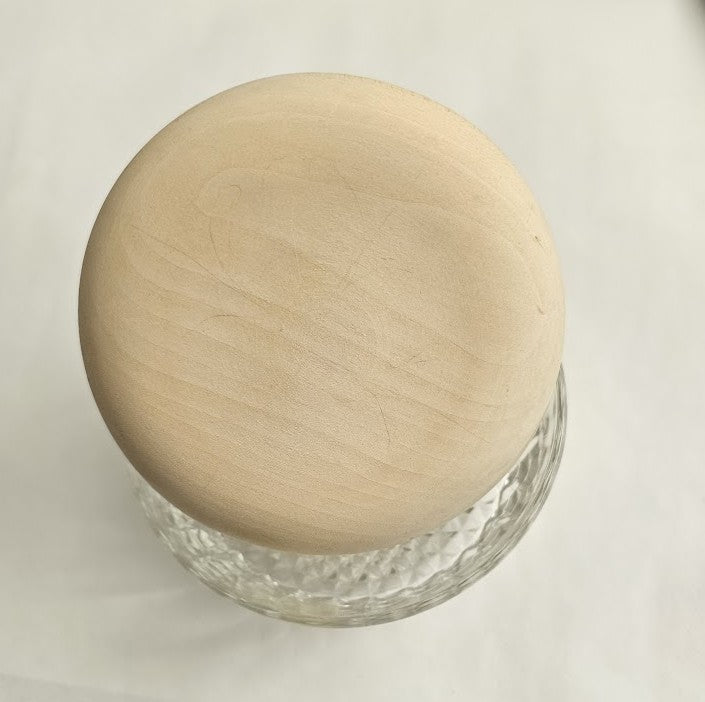 Candy Bowl with Wood Top