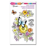 Flutters and Flowers Stamp