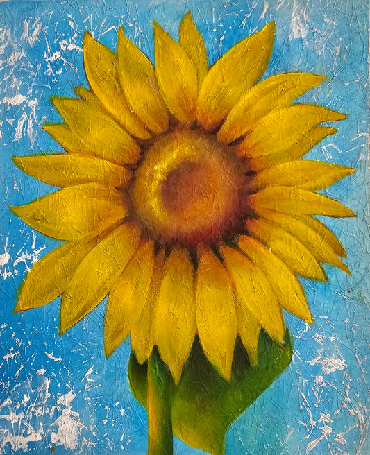 Sunflower on Ginwashi Paper kit