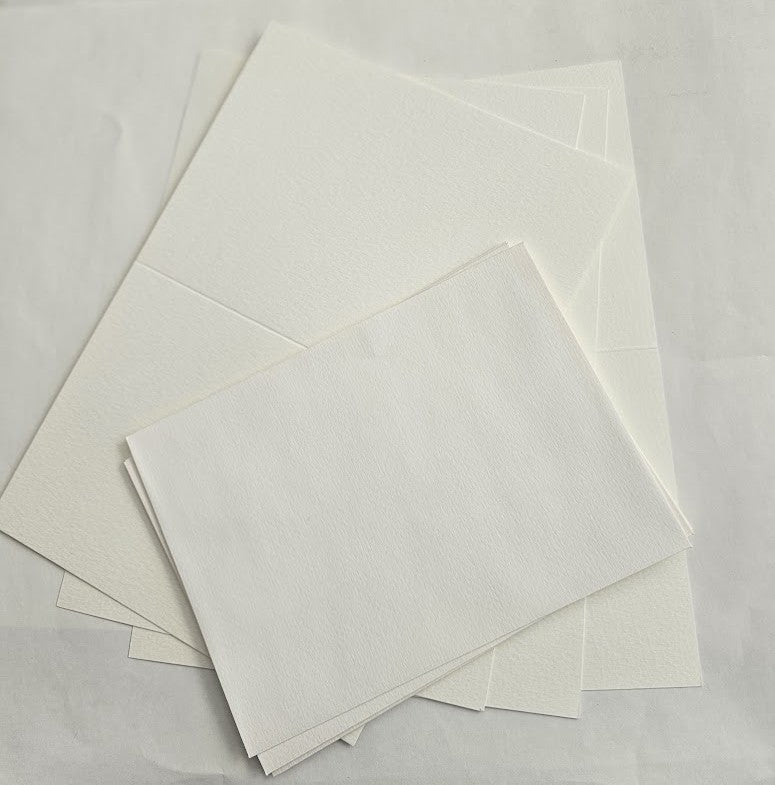 Set of 4 Watercolor cards with envelope