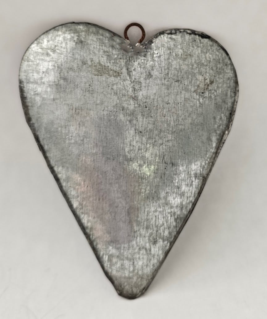 Metalware 3.5"x4" heart ornament