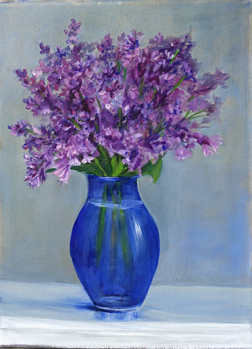 Lilac Still Life Oil  July
