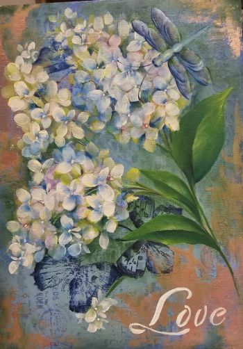 Hydrangea In Texture