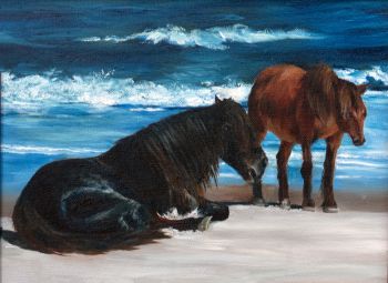 Wild Breeze in Oil Framed